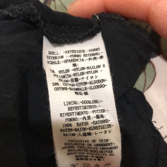 Free People Just Like Honey Dress Size 2 Black Floral Lace Asymmetrical Hem - Picture 8 of 10